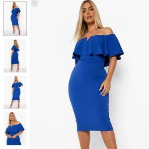 NWT - Plus Off Shoulder Ruffle Midi Dress sz 18